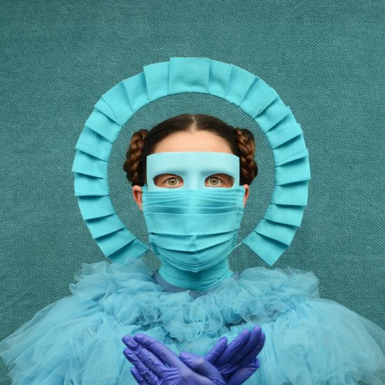Freyja Sewell's Key Workers masks take cues from motifs in sci-fi and Buddhism