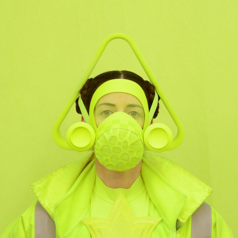 Freyja Sewell's Key Workers masks take cues from motifs in sci-fi and Buddhism