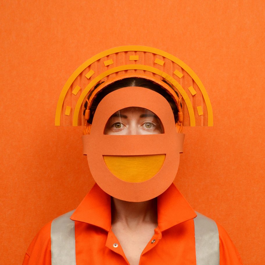 Freyja Sewell's Key Workers masks take cues from motifs in sci-fi and Buddhism