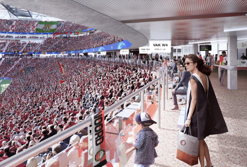 Feyenoord Stadium by OMA and LOLA Landscape Architects