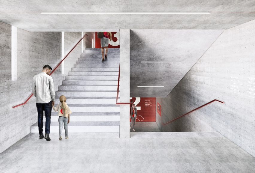 Feyenoord Stadium by OMA and LOLA Landscape Architects