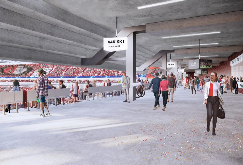Feyenoord Stadium by OMA and LOLA Landscape Architects