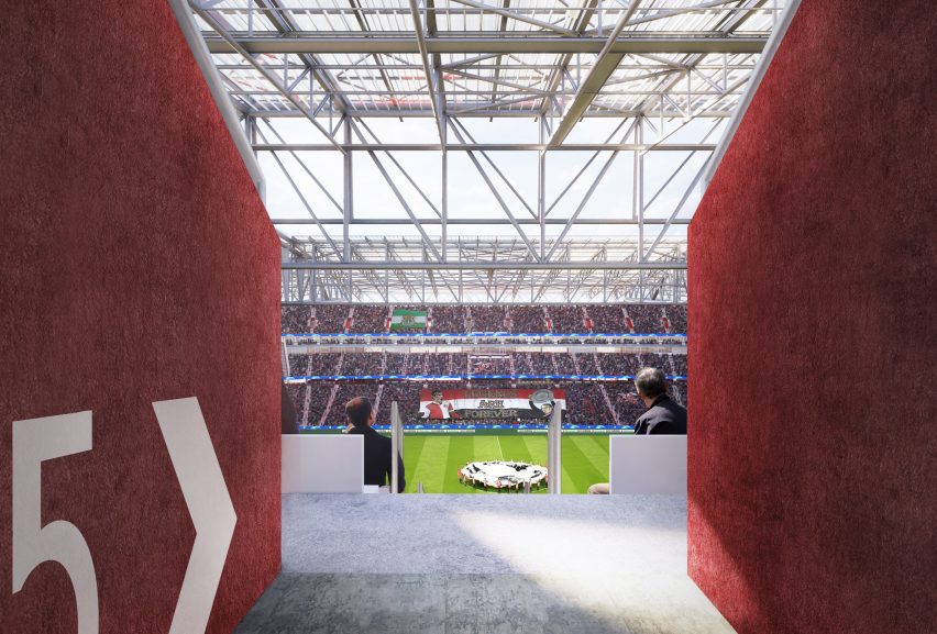 Feyenoord Stadium by OMA and LOLA Landscape Architects