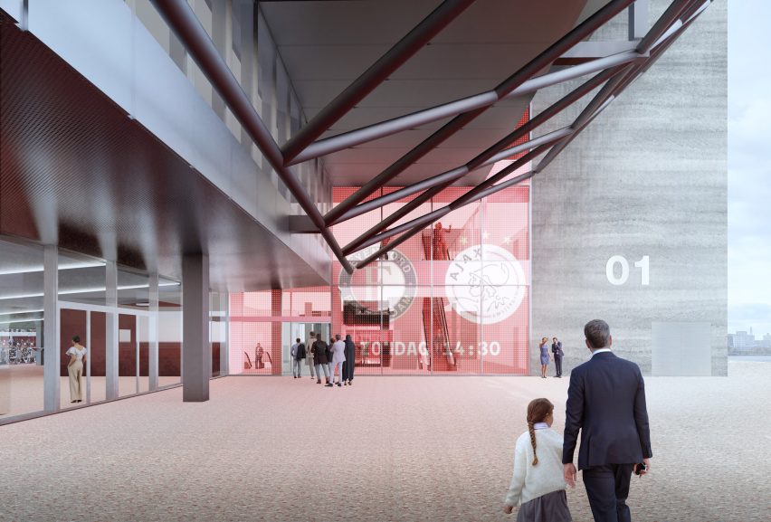 Feyenoord Stadium by OMA and LOLA Landscape Architects
