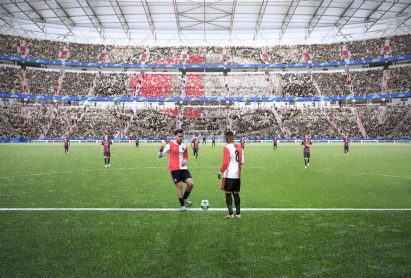 Feyenoord Stadium by OMA and LOLA Landscape Architects