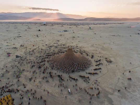 Arthur Mamou-Mani's Galaxia temple for Burning Man 2018