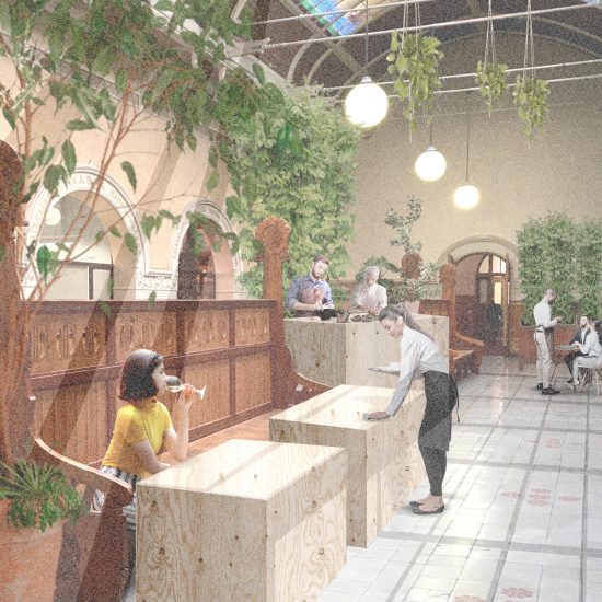Vertical farm and restaurant by Elli Hirvonen