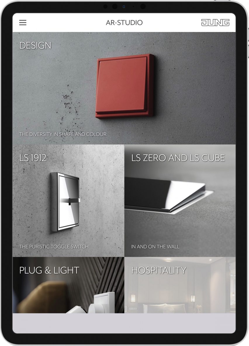 AR-Studio App planning tool by Jung