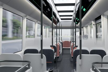 Social distancing bus by Arrival