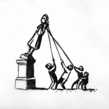 Banksy proposes reinstating Edward Colston statue as part of memorial to slavery