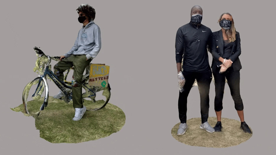 3D scans of Black Live Matter protesters