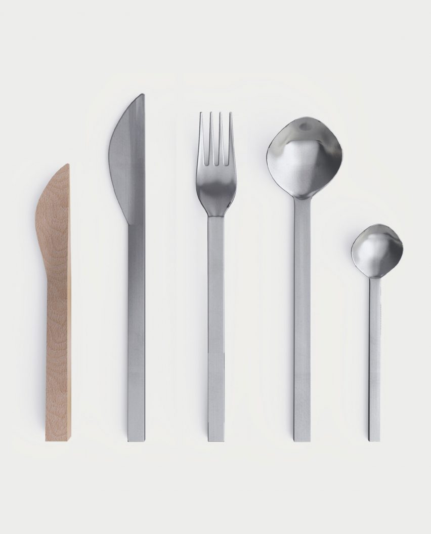 Geo cutlery by Sissel Gram Warringa