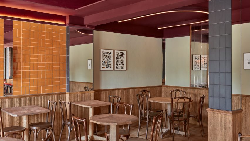 Bonnie restaurant in Amsterdam designed by Studio Modijefsky