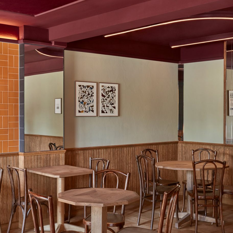 Bonnie restaurant in Amsterdam designed by Studio Modijefsky