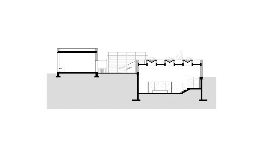 Casa Ballena by RIMA Design Group Section