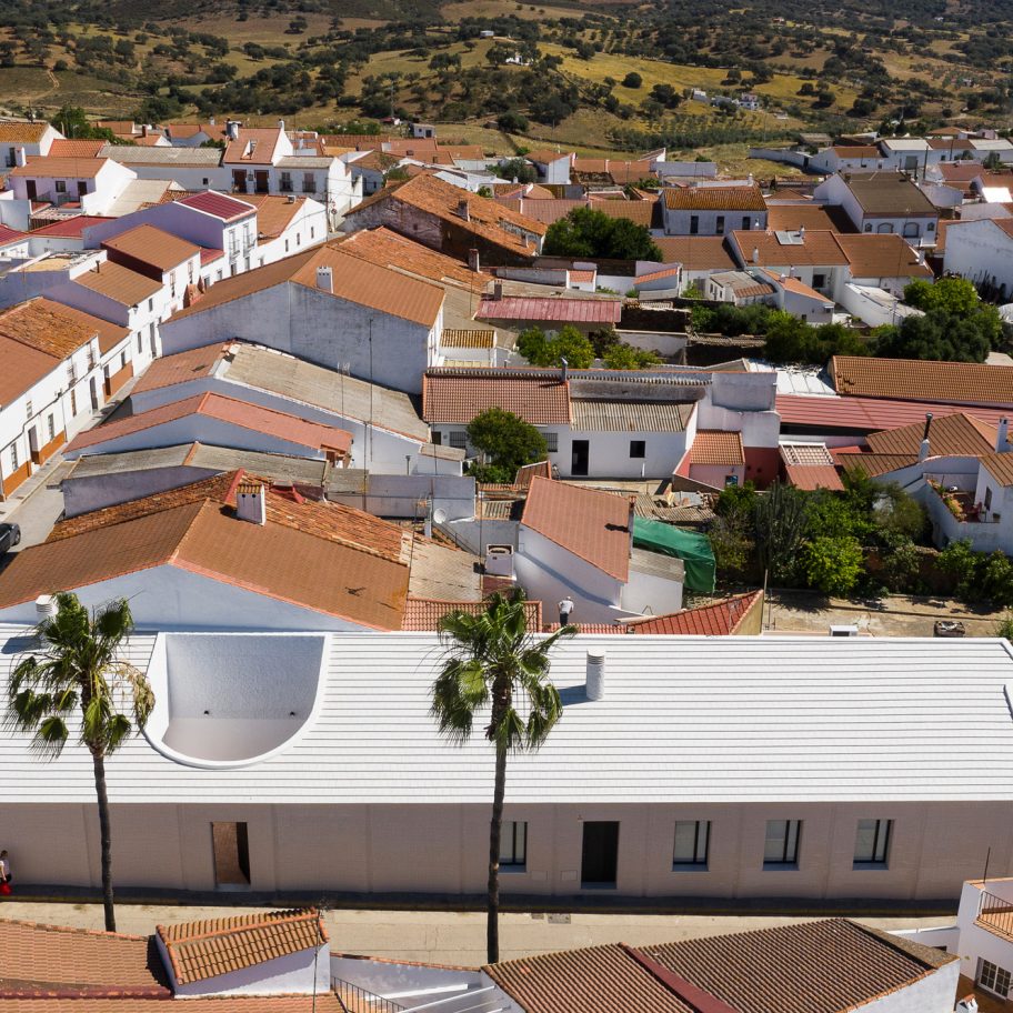 Studio Wet creates 40-metre-long linear house in Spanish village of Alosno