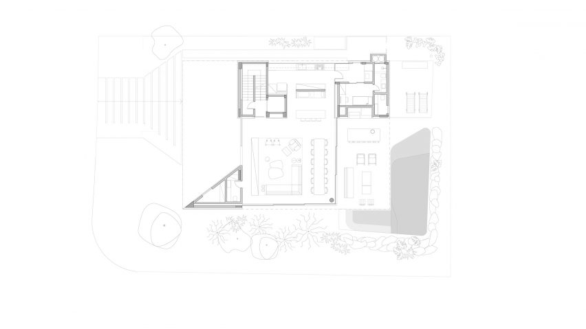 Casa Ventura by Arquitetura Nacional Ground Floor Plan