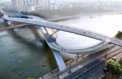 Wuchazi Bridge in Chengdu by architects Tom Wünschmann, Achim Kaufer, Wei Cai and Philipp Buschmeyer and Chinese design institutes SADI and JDTM