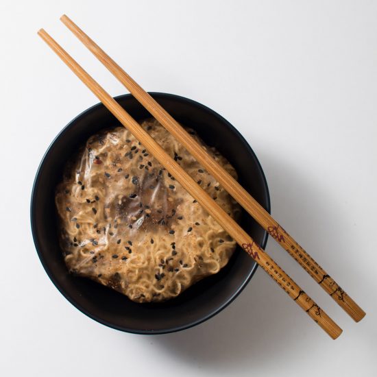 Edible, Dissolvable Noodle Pack by Holly Grounds