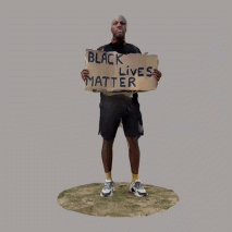3D scans of Black Live Matter protesters
