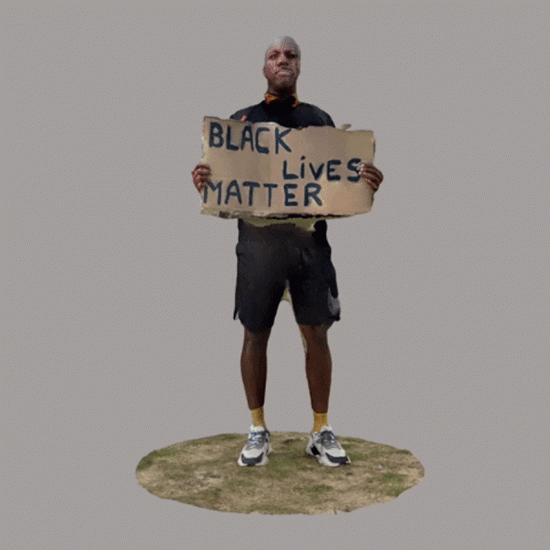 3D scans of Black Live Matter protesters