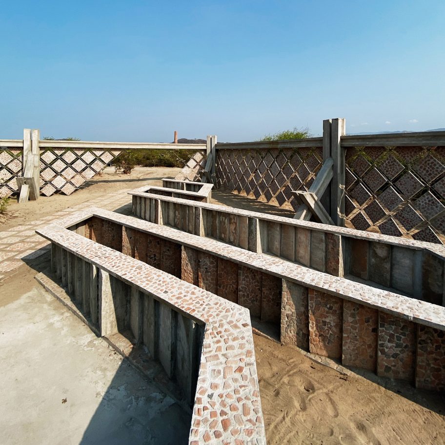 Descended from another sun pavilion at Casa Wabi by Gabinete de Arquitectura
