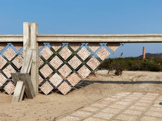 Descended from another sun pavilion at Casa Wabi by Gabinete de Arquitectura