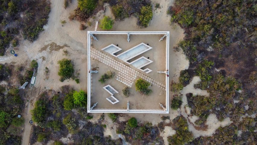 Descended from another sun pavilion at Casa Wabi by Gabinete de Arquitectura