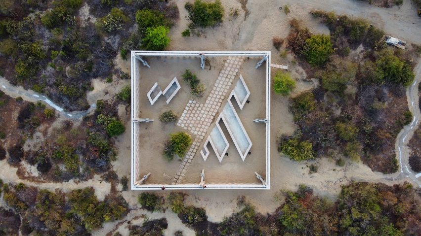 Descended from another sun pavilion at Casa Wabi by Gabinete de Arquitectura
