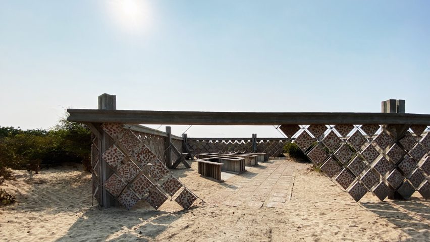 Descended from another sun pavilion at Casa Wabi by Gabinete de Arquitectura