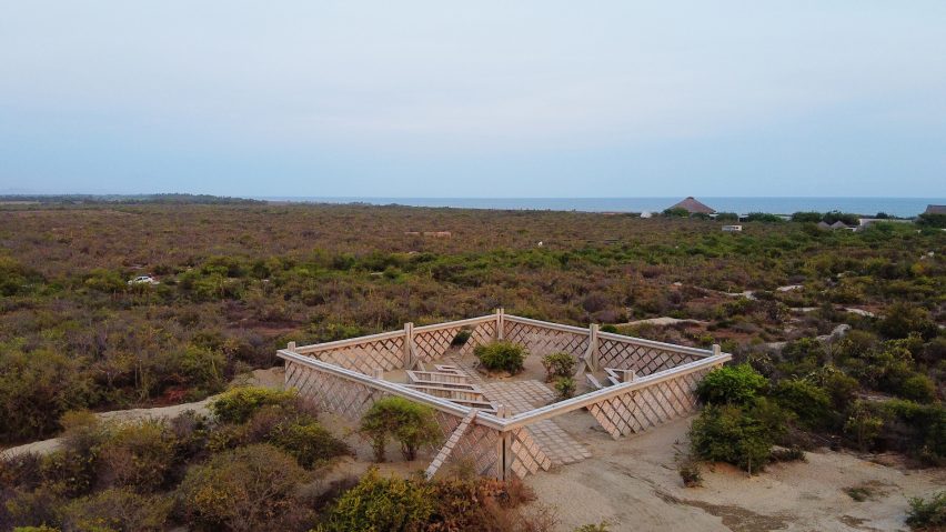 Descended from another sun pavilion at Casa Wabi by Gabinete de Arquitectura