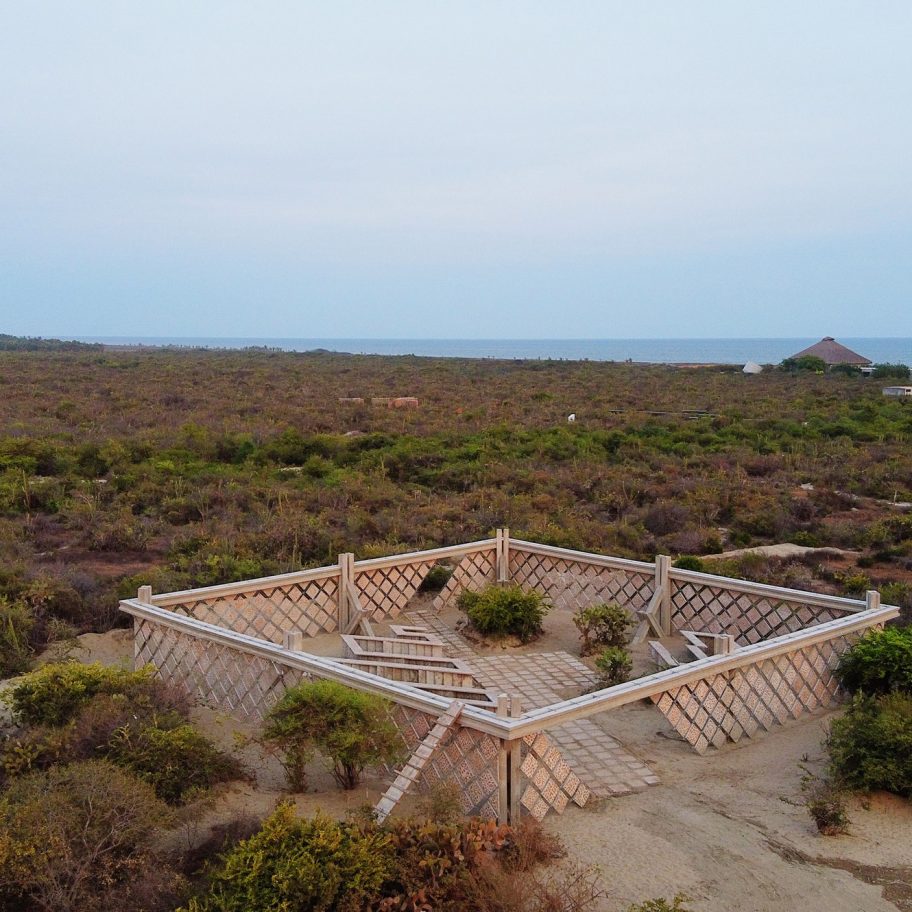 Descended from another sun pavilion at Casa Wabi by Gabinete de Arquitectura