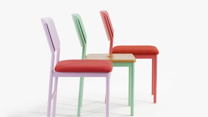Division Twelve creates powder-coated bent-metal furniture for the contract market that comes in an array of bright colours
