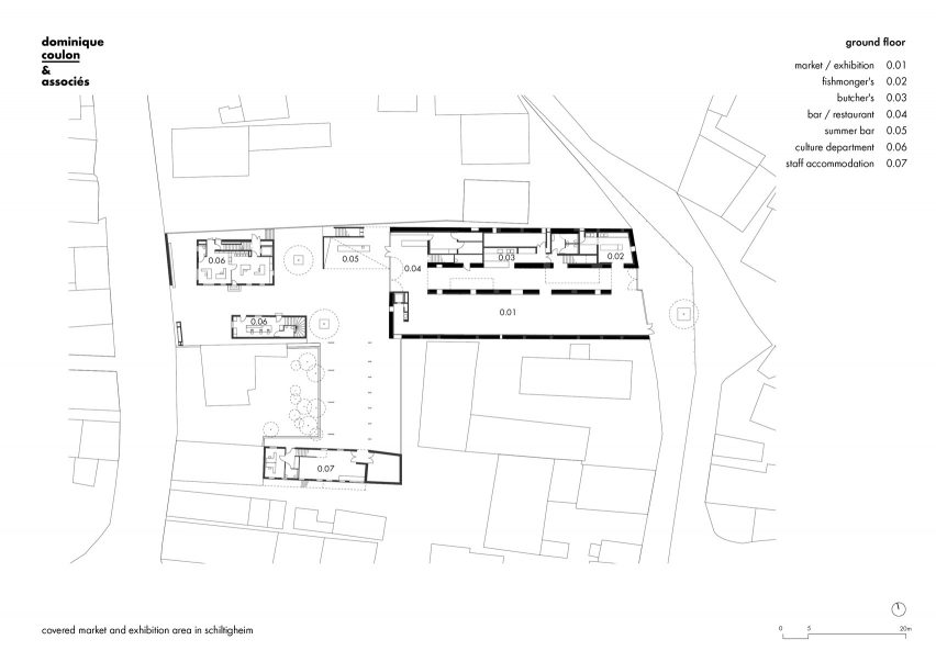 Covered market in Schiltigheim by Dominique Coulon & Associés