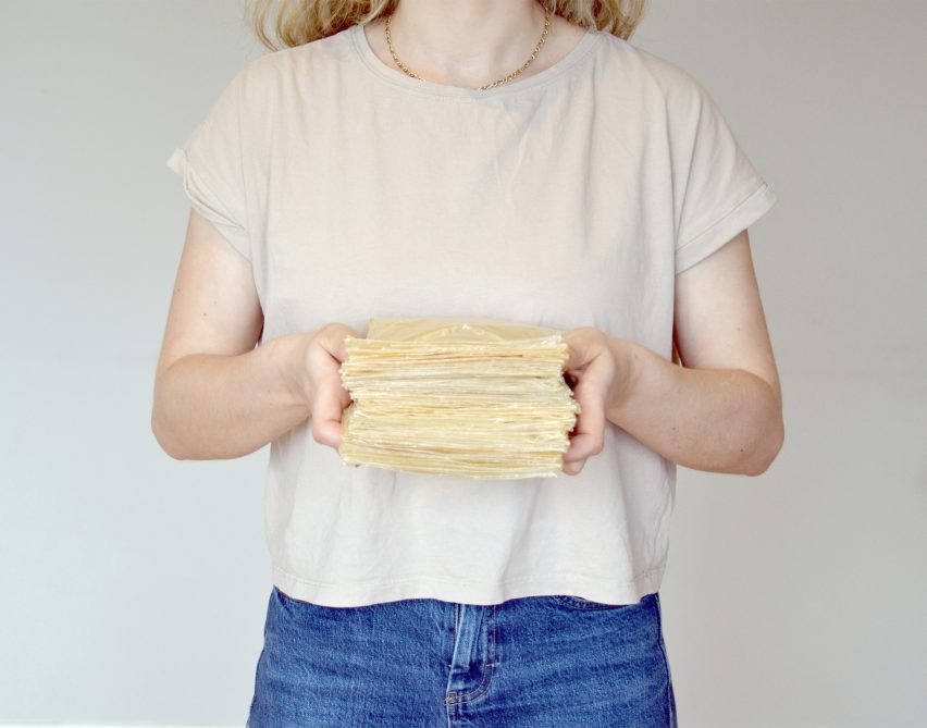Eliza Hague designs inflatable origami-like "greenhouse villages" from bamboo and shellac