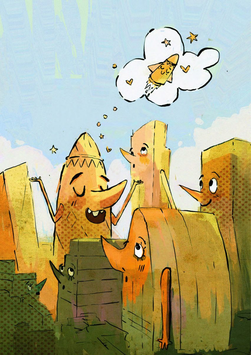 Flying Gherkin children's book by Foster + Partners