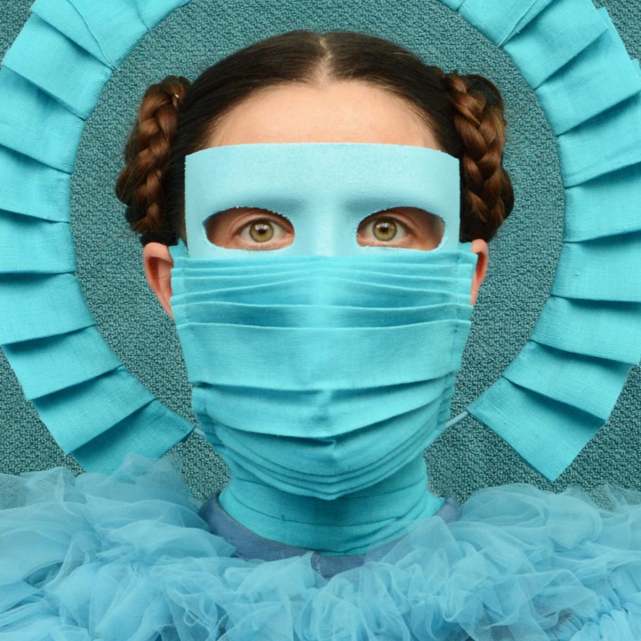 Freyja Sewell's Key Workers masks take cues from motifs in sci-fi and Buddhism