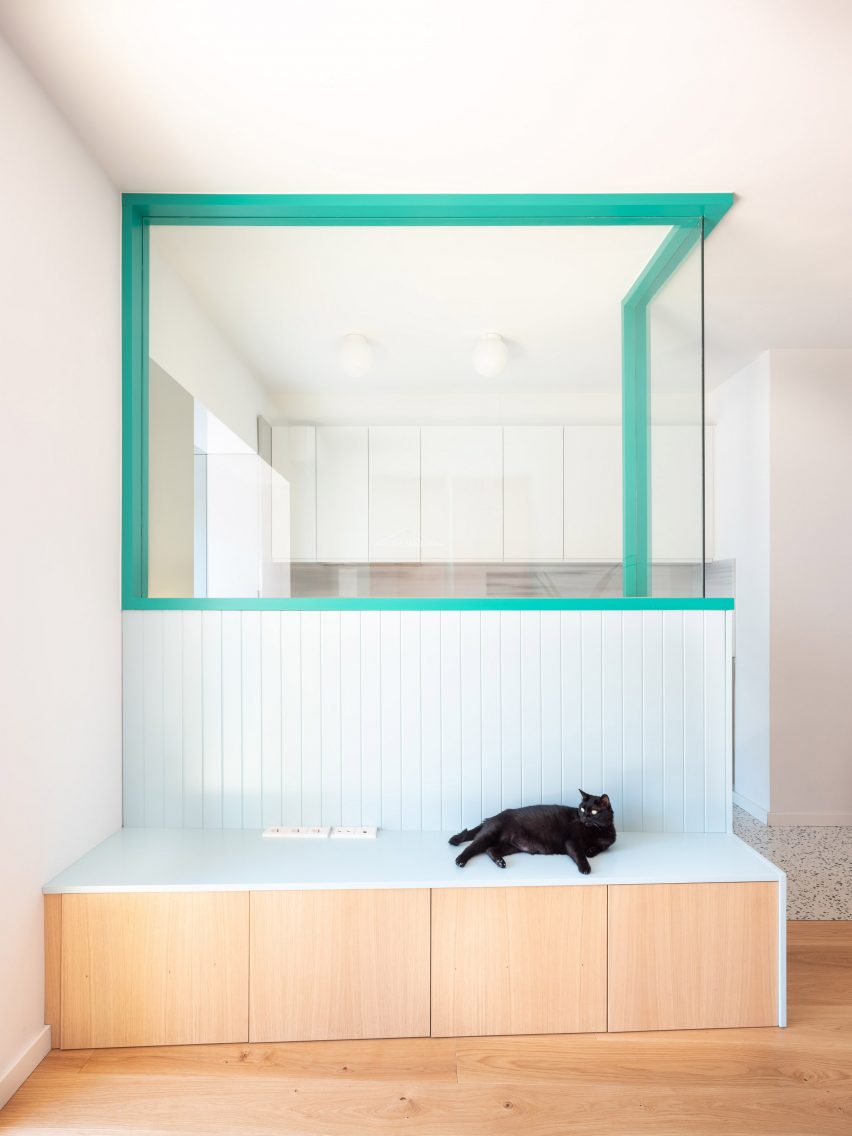 Colourful interior of Spanish flat