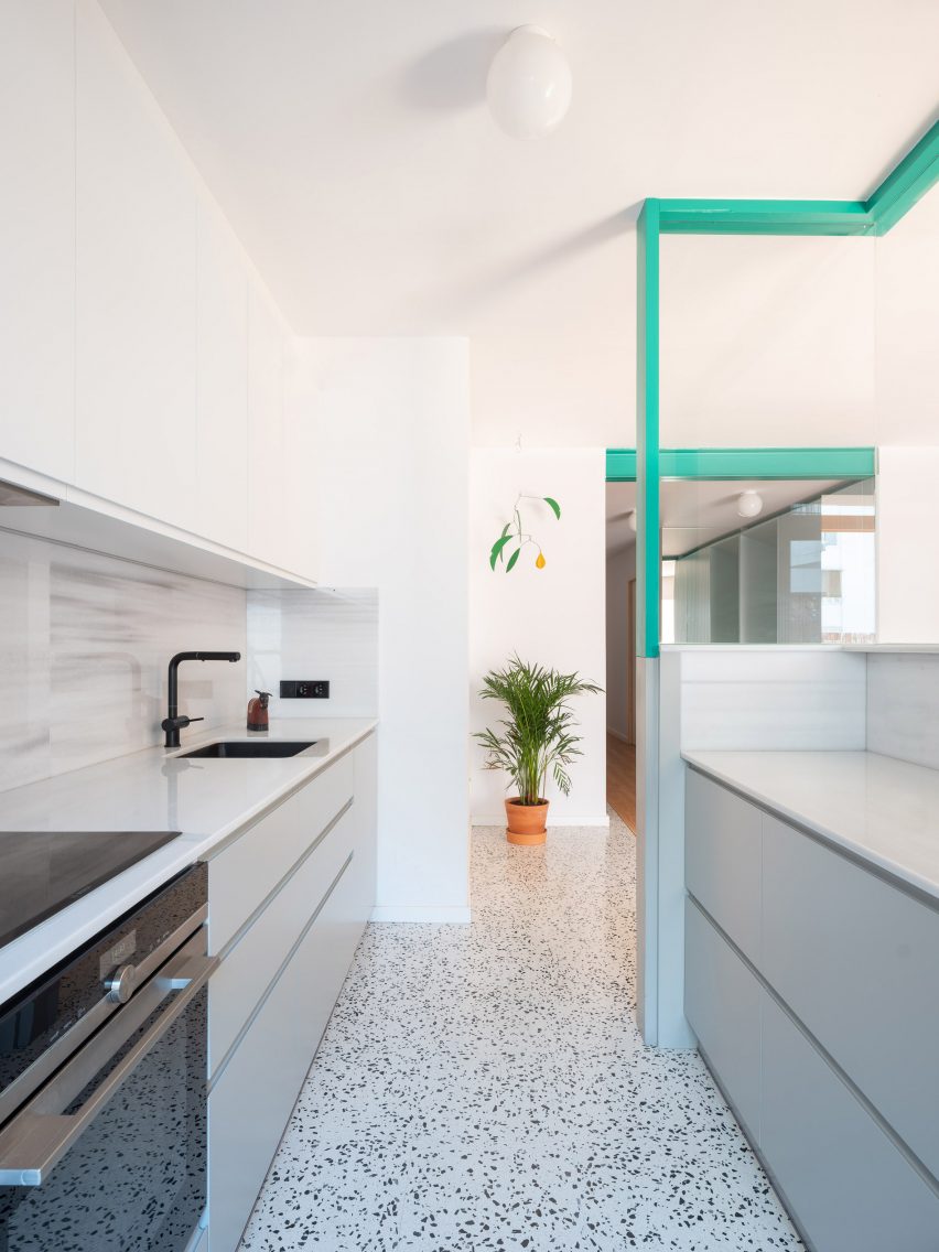 Terrazzo floor in Spanish apartment