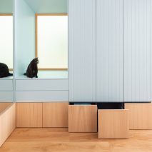 Cavaa designs colourful built-in furniture for an apartment in Spain