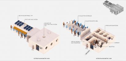 D-Tec shipping-container coronavirus-testing centres by Grimshaw and SG Blocks for Osang