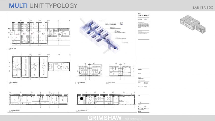D-Tec shipping-container coronavirus-testing centres by Grimshaw and SG Blocks for Osang