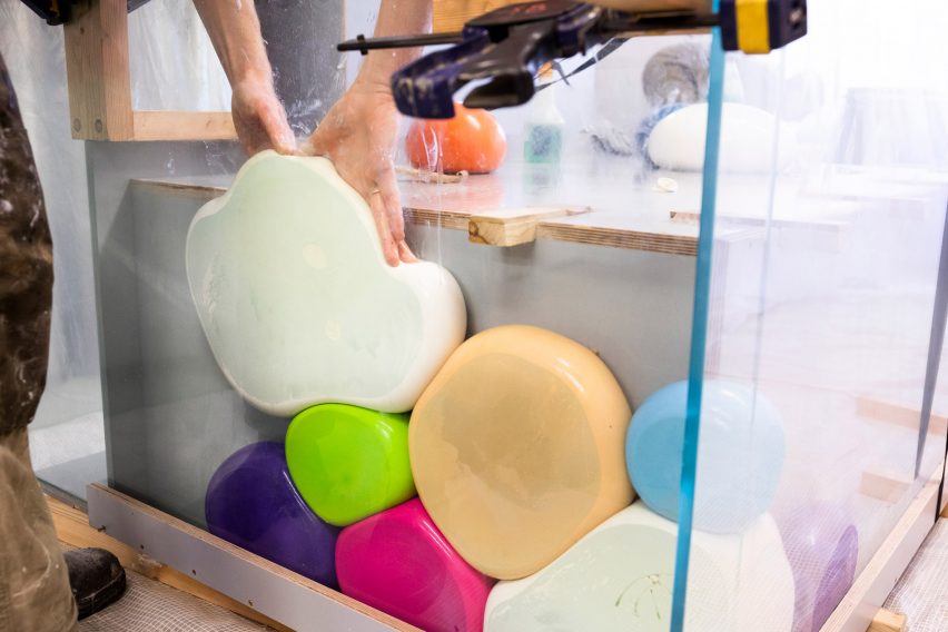 Hem reveals design process behind Soft Baroque's Puffy Brick counter