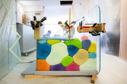 Hem reveals design process behind Soft Baroque's Puffy Brick counter