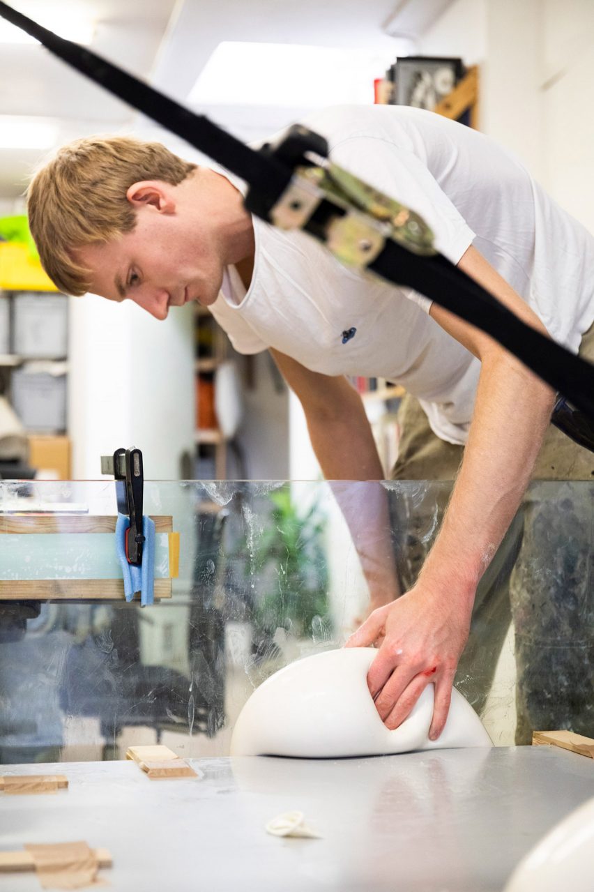 Hem reveals design process behind Soft Baroque's Puffy Brick counter