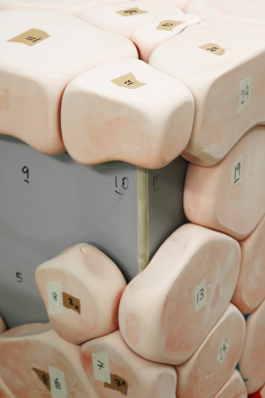 Hem reveals design process behind Soft Baroque's Puffy Brick counter