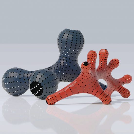 Hyperpolyps sculptures by AntiCAD