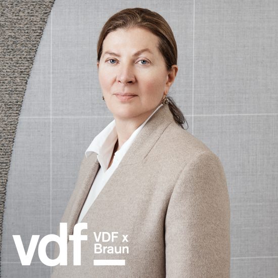 Live interview with Ilse Crawford as part of VDF’s collaboration with Braun