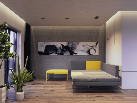 Jak Studio's L20 sofa concept doubles up as a private work pod