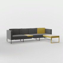 Jak Studio's L20 sofa concept doubles up as a private work pod